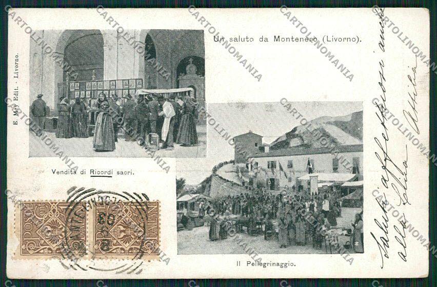 Livorno Montenero Pellegrinaggio cartolina QQ3738 – fronte
