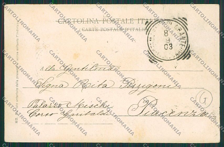 Livorno Montenero Pellegrinaggio cartolina QQ3738 – retro