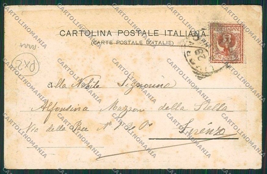Livorno Montenero Tram cartolina QQ3740 – retro