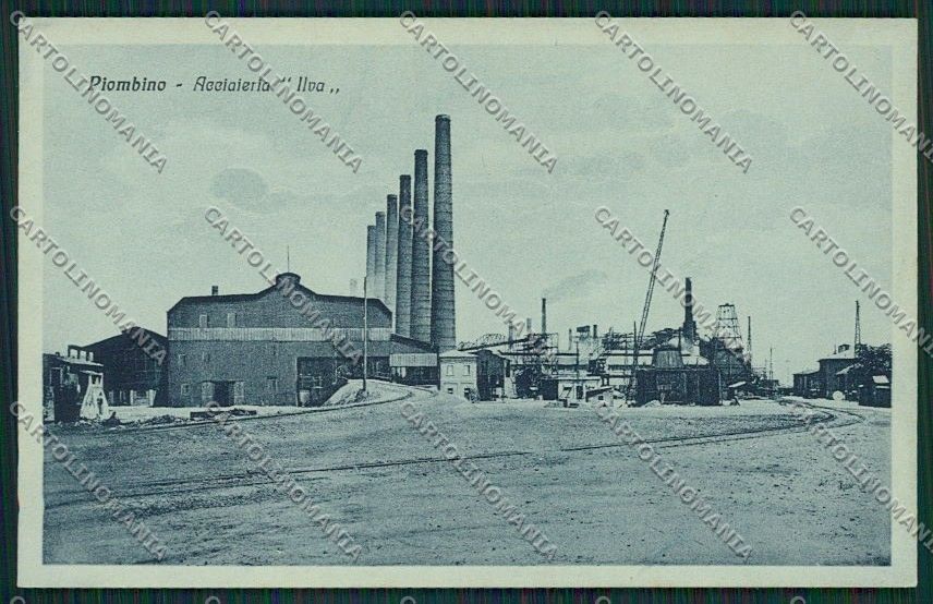 Livorno Piombino Acciaieria cartolina QQ3755 – fronte