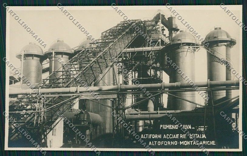 Livorno Piombino Acciaieria Foto cartolina QQ3764 – fronte