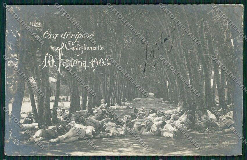 Livorno Rosignano Marittima Castiglioncello Militari Foto cartolina QQ3794 – fronte