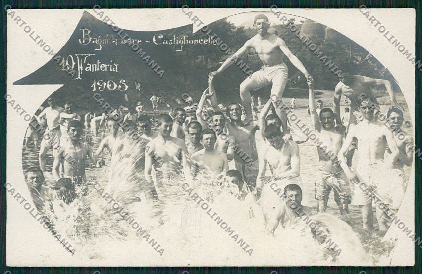 Livorno Rosignano Marittima Castiglioncello Militari Foto cartolina QQ3803 – fronte