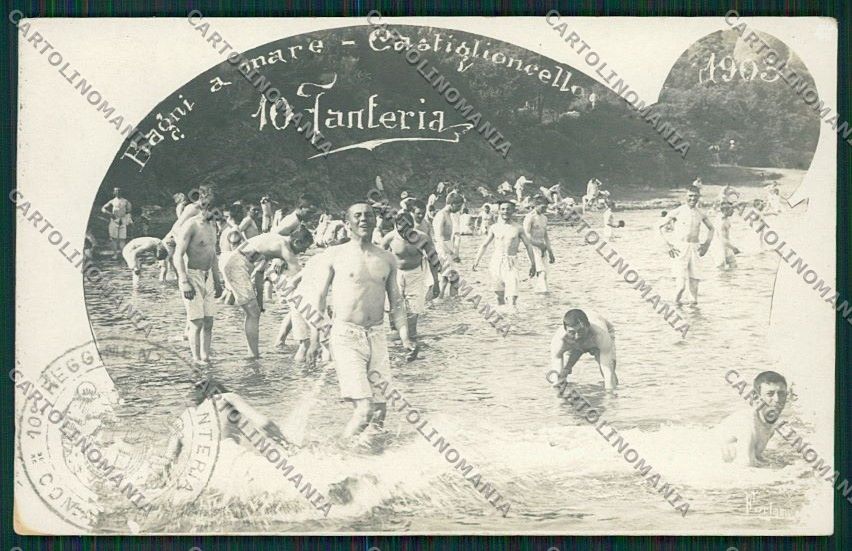 Livorno Rosignano Marittima Castiglioncello Militari Foto cartolina QQ3812 – fronte