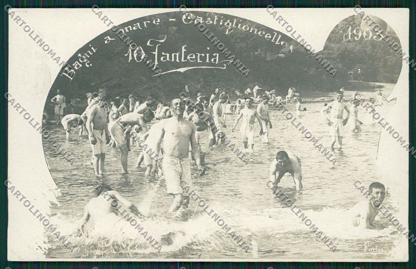 Livorno Rosignano Marittima Castiglioncello Militari Foto cartolina QQ3813 – fronte