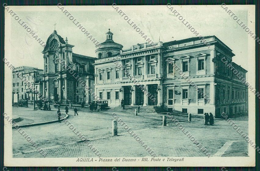 L'Aquila Città Poste cartolina QQ3839 – fronte