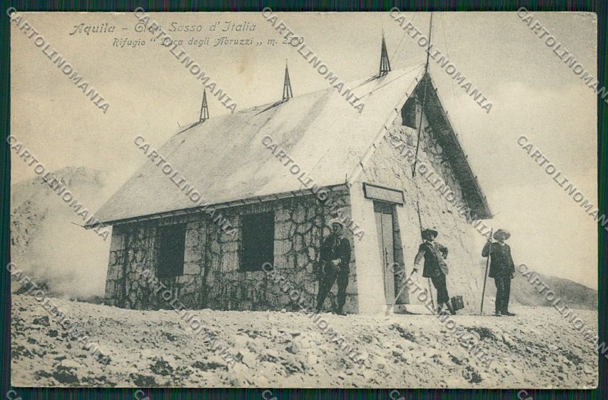 L'Aquila Gran Sasso Rifugio cartolina QQ3852 – fronte