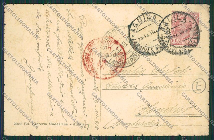 L'Aquila Città cartolina QQ3854 – retro