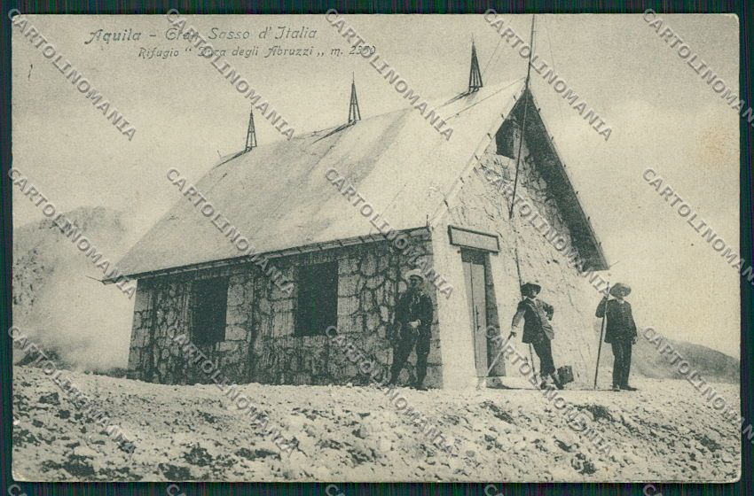 L'Aquila Gran Sasso Rifugio cartolina QQ3860 – fronte