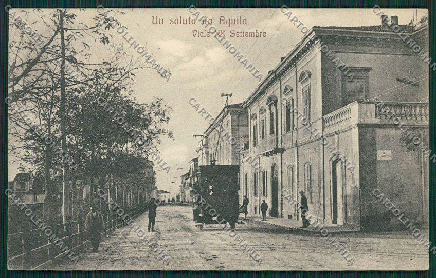 L'Aquila Città Filovia ABRASA cartolina QQ3872 – fronte