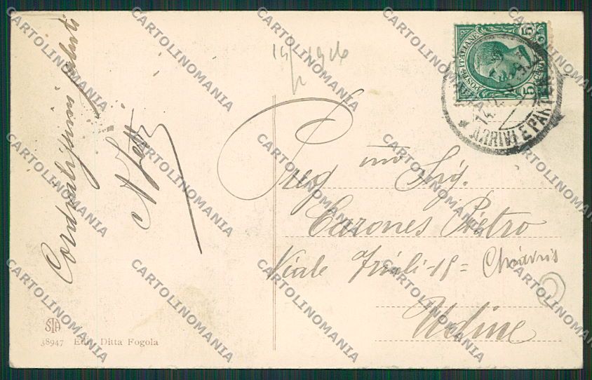 L'Aquila Città Filovia ABRASA cartolina QQ3872 – retro