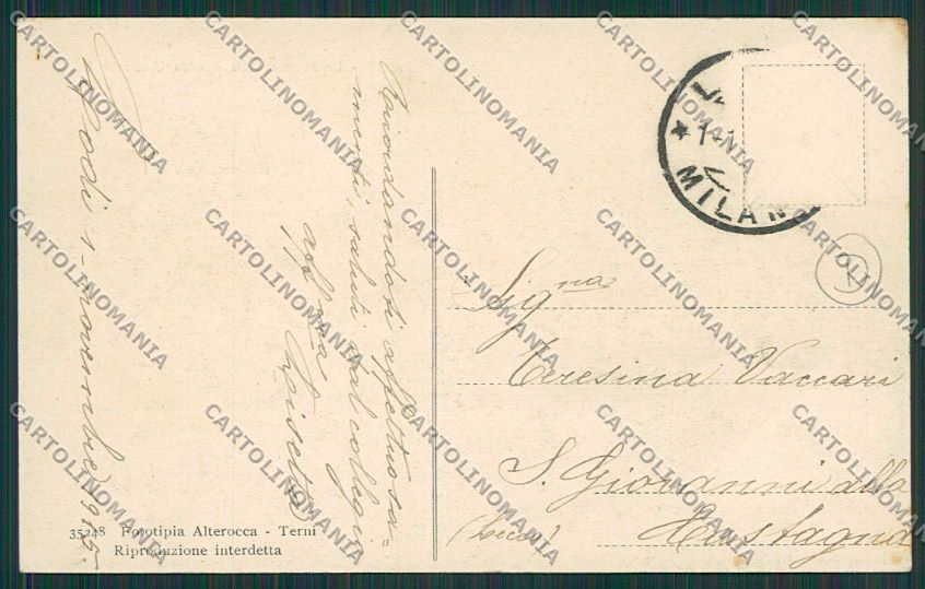 L'Aquila Avezzano Terremoto cartolina QQ3881 – retro