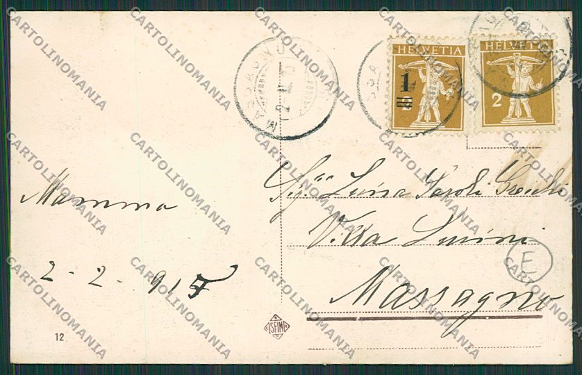 L'Aquila Avezzano Terremoto cartolina QQ3892 – retro