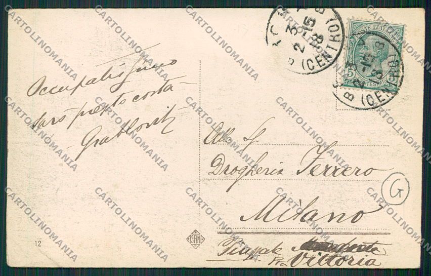 L'Aquila Avezzano Terremoto cartolina QQ3907 – retro