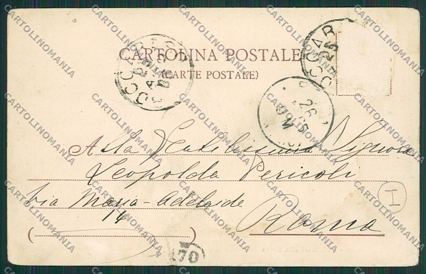 L'Aquila Roccaraso Militari PIEGHINE cartolina QQ3925 – retro