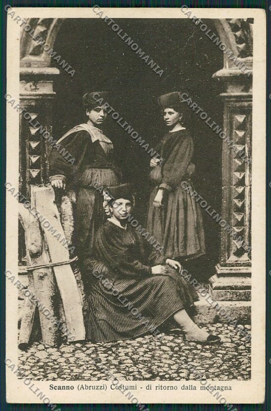 L'Aquila Scanno Costumi ABRASA cartolina QQ3930 – fronte