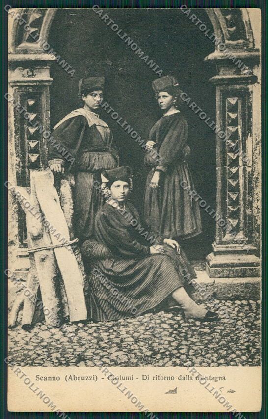 L'Aquila Scanno Costumi cartolina QQ3932 – fronte