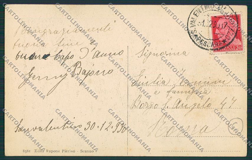 L'Aquila Scanno Costumi cartolina QQ3932 – retro
