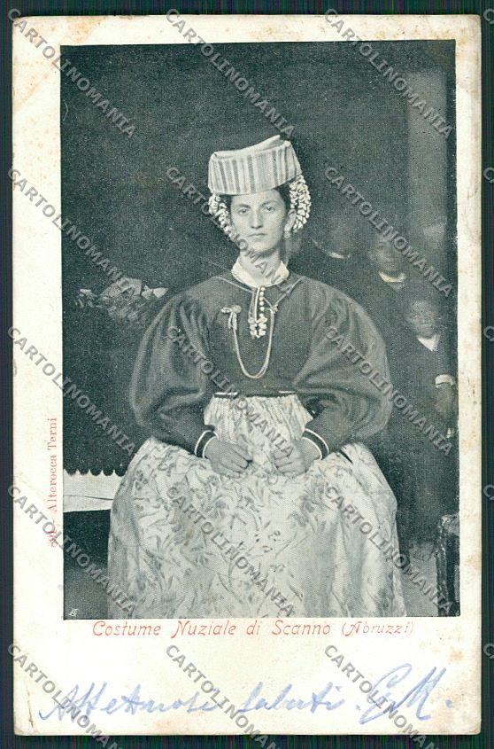 L'Aquila Scanno Costumi Alterocca 891 cartolina QQ3934 – fronte