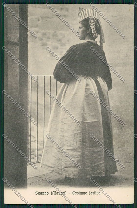 L'Aquila Scanno Costumi Alterocca 9578 cartolina QQ3935 – fronte