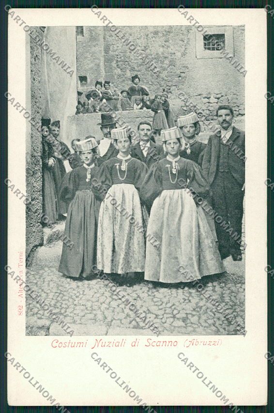 L'Aquila Scanno Costumi Alterocca 892 cartolina QQ3940 – fronte
