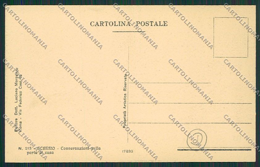 L'Aquila Scanno Costumi cartolina QQ3946 – retro