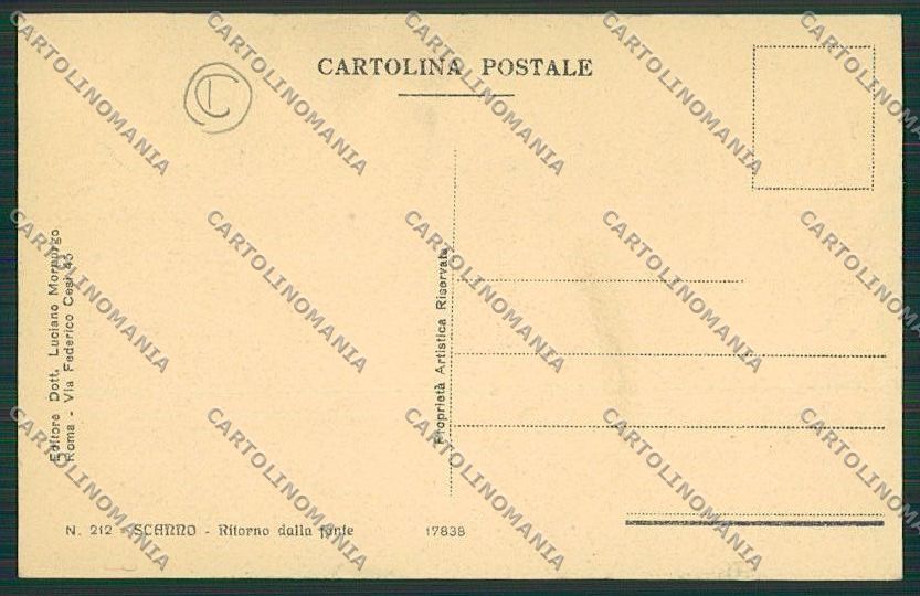 L'Aquila Scanno Costumi cartolina QQ3949 – retro
