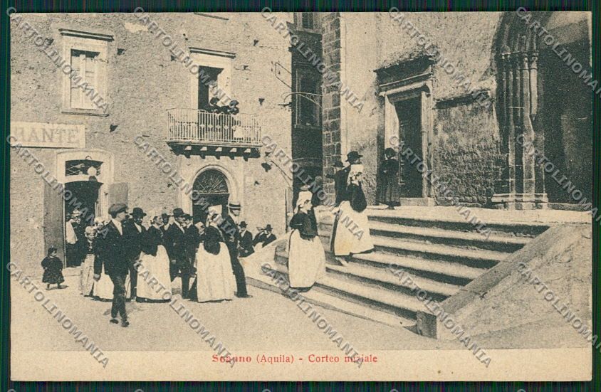 L'Aquila Scanno Costumi cartolina QQ3953 – fronte