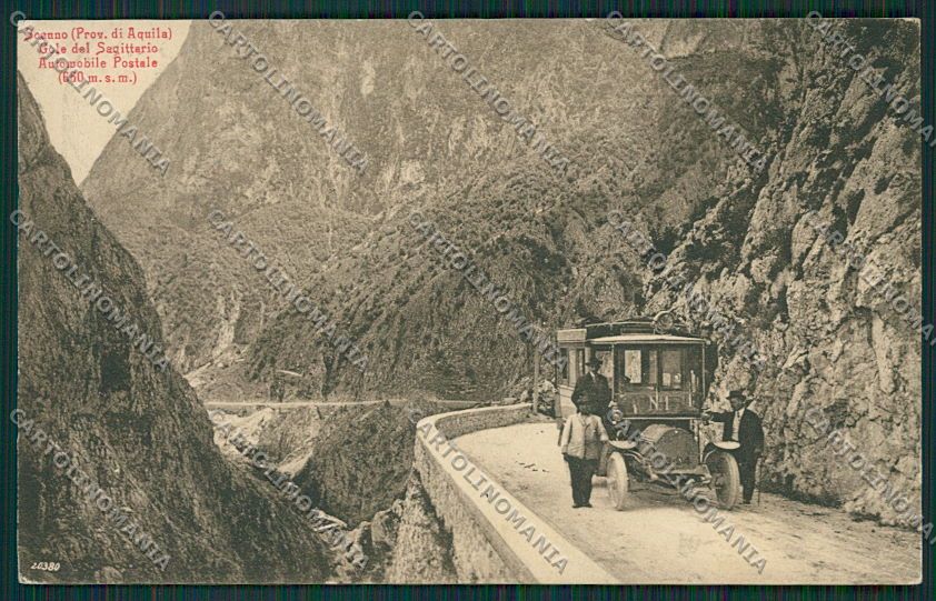 L'Aquila Scanno Gole Sagittario Autopostale cartolina QQ3956 – fronte