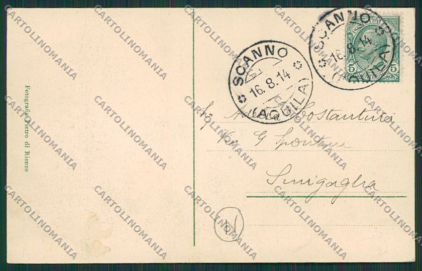 L'Aquila Scanno Gole Sagittario Autopostale cartolina QQ3956 – retro