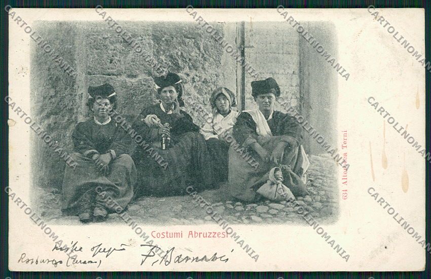 L'Aquila Costumi Alterocca 634 cartolina QQ3967 – fronte