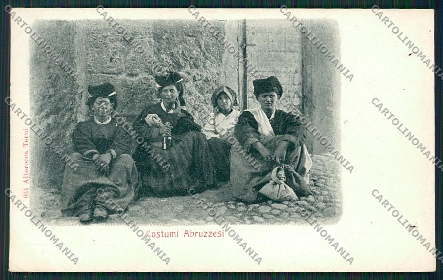 L'Aquila Costumi Alterocca 634 FORI cartolina QQ3968 – fronte