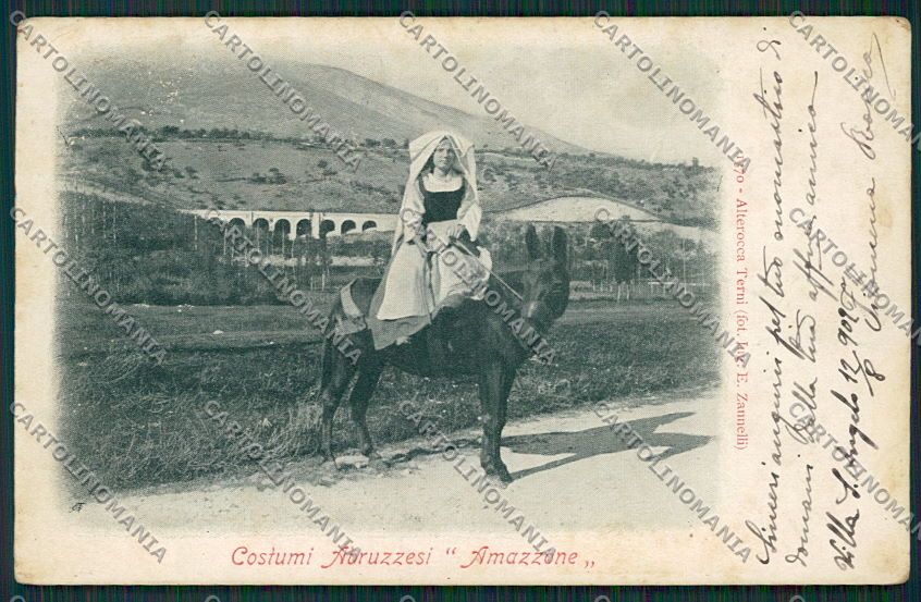 L'Aquila Costumi Alterocca 1370 cartolina QQ3970 – fronte
