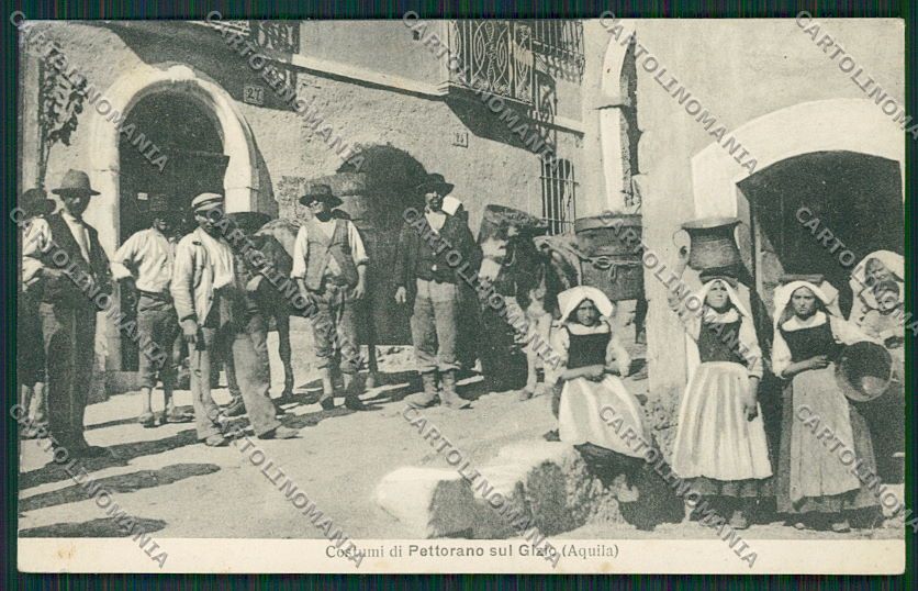 L'Aquila Pettorano sul Gizio Costumi cartolina QQ3973 – fronte