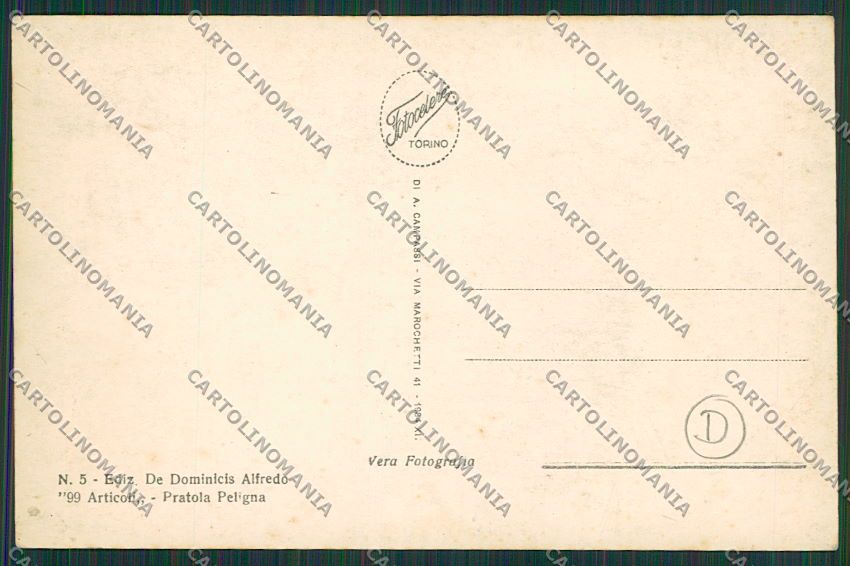 L'Aquila Pratola Peligna Foto cartolina QQ3982 – retro
