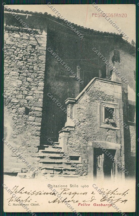 L'Aquila Pescocostanzo cartolina QQ3997 – fronte