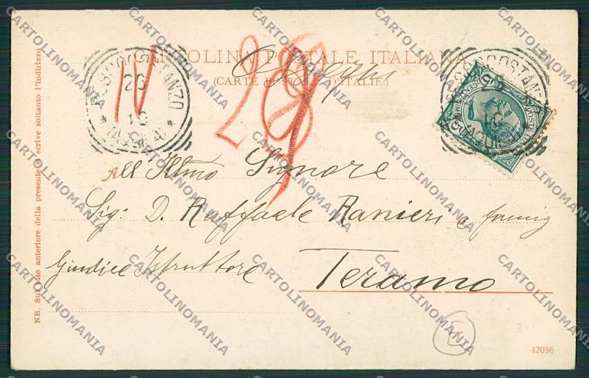 L'Aquila Pescocostanzo cartolina QQ3997 – retro
