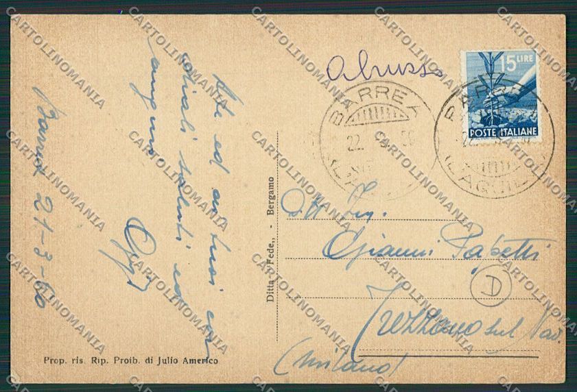 L'Aquila Barrea cartolina QQ3998 – retro