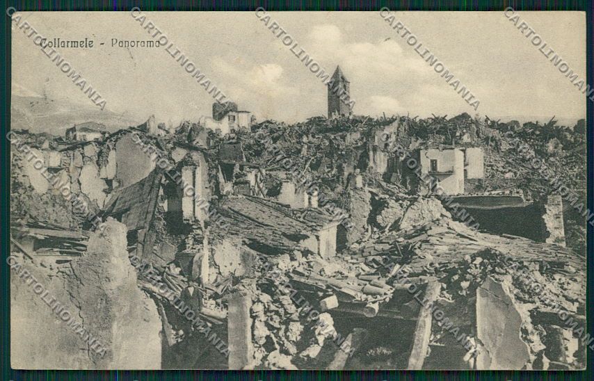 L'Aquila Collarmele Terremoto cartolina QQ4000 – fronte