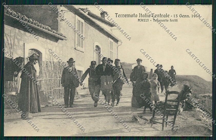 L'Aquila Cerchio Via Umberto I cartolina QQ4008 – fronte