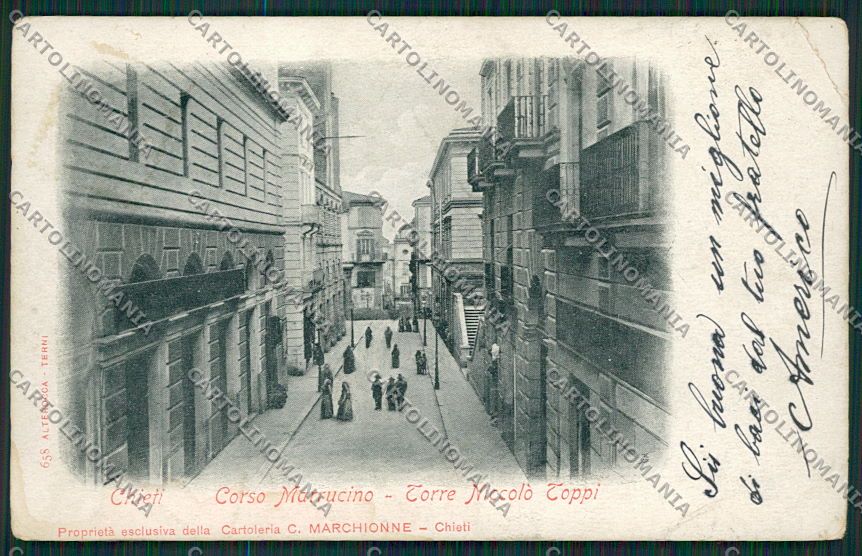 Chieti Città Alterocca 658 PIEGA cartolina QQ4011 – fronte