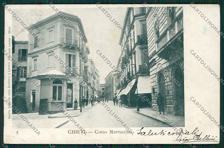Chieti Città PIEGA cartolina QQ4017 – fronte
