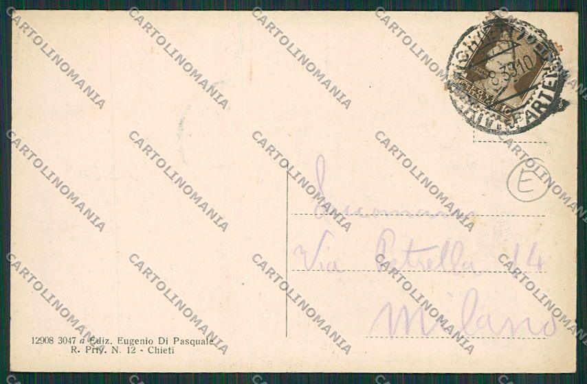 Chieti Città Banca cartolina QQ4018 – retro