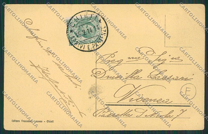 Chieti Città Ospedale Militare cartolina QQ4022 – retro