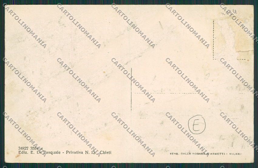 Chieti Città Militari cartolina QQ4028 – retro