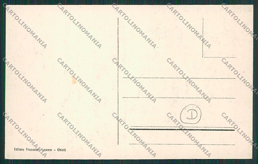 Chieti Città Ospedale Militare cartolina QQ4032 – retro