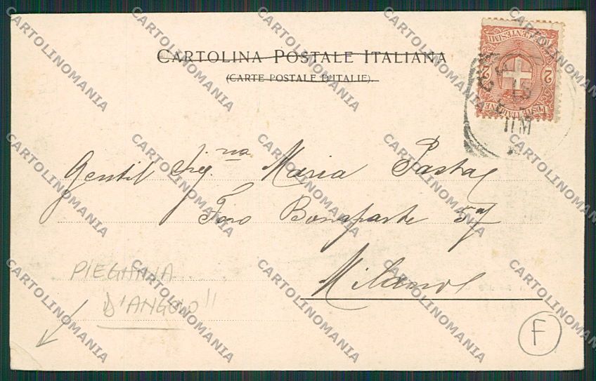 Chieti Città PIEGHINA ANGOLO cartolina QQ4041 – retro