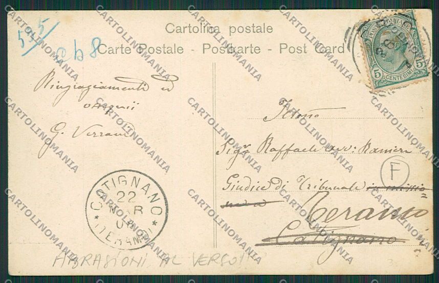 Chieti Città Alterocca 5668 ABRASA cartolina QQ4044 – retro