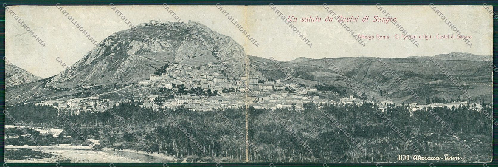 Chieti Castel di Sangro Doppia Alterocca 3139 PIEGA cartolina QQ4060 – fronte