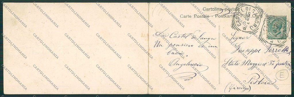 Chieti Castel di Sangro Doppia Alterocca 3139 PIEGA cartolina QQ4060 – retro